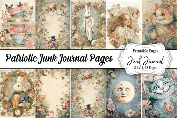 Download Alice in Wonderland Junk Journal - Alice Collection
