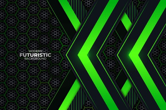 Download Futuristic Modern Background Green Style - Premium Bundle