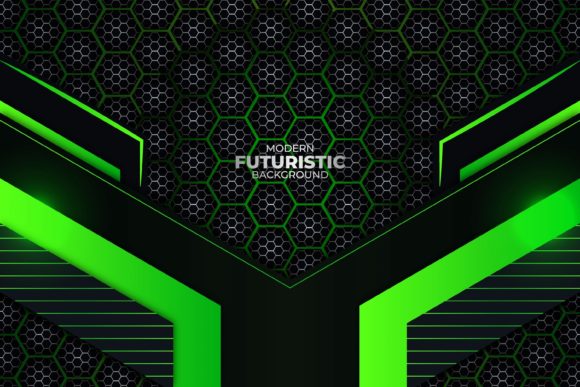 Download Futuristic Background Green Style - Premium Bundle