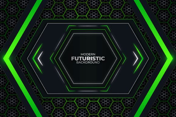 Download Futuristic Background Green Style - Premium Bundle