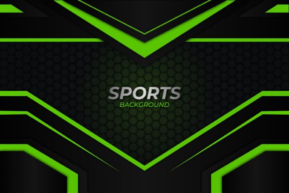 Download Sports Modern Background Green Style - Premium Resources
