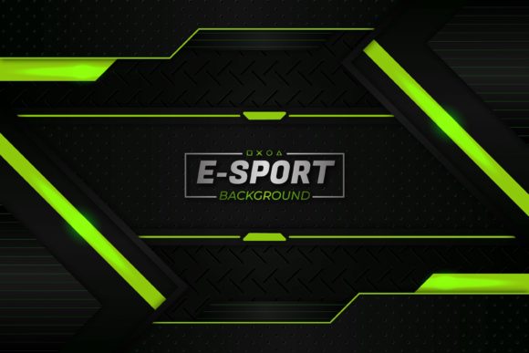 Download E Sports Background Green Style - Premium Resources