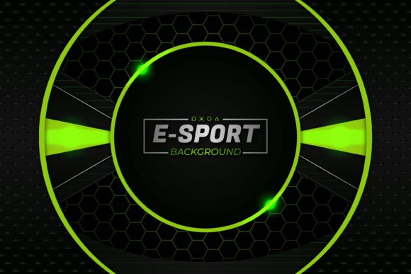 Download E Sports Modern Background Green Style - Premium Resources